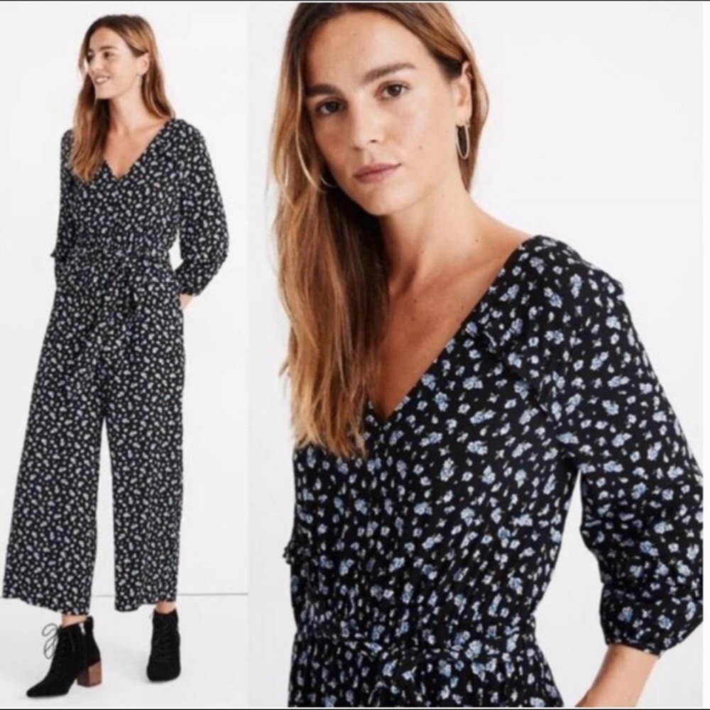 MADEWELL BRAND NEW floral jumpsuit